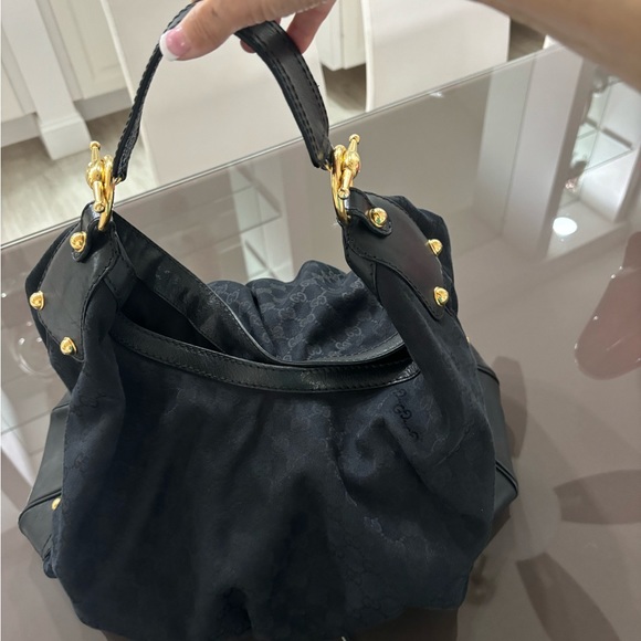Gucci Authentic Black bag leather trim - Picture 2 of 7